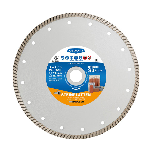 DIAMANTNI REZALNI DISK DRONCO PERFECT S3 TURBO