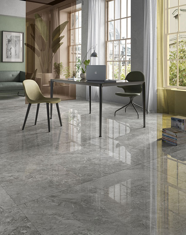 GRES PLOŠČICA SUNSHINE BRECCIA GREY, SIJAJ, RETIFICIRANA, PASTORELLI - slika 2