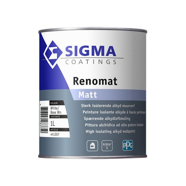 IZOLACIJSKA VISOKOPOKRIVNA BARVA SIGMA RENOMAT MATT