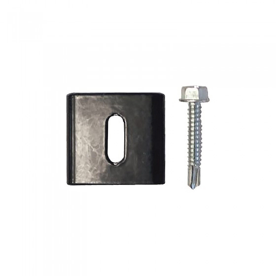 KOVINSKA SPOJNICA Z VIJAKOM ZA PANELNO OGRAJO M, ANTRACIT