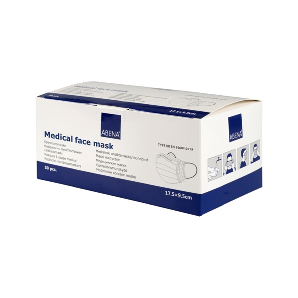 MEDICINSKA OBRAZNA MASKA ZA ENKRATNO UPORABO TIP IIR, 3-SLOJNA - slika 2