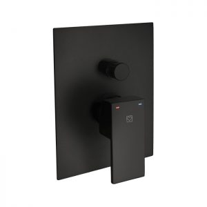 PODOMETNA ARMATURA TUŠ ALI KAD SQ BLAC ČRNA, 00362B, UNITAS