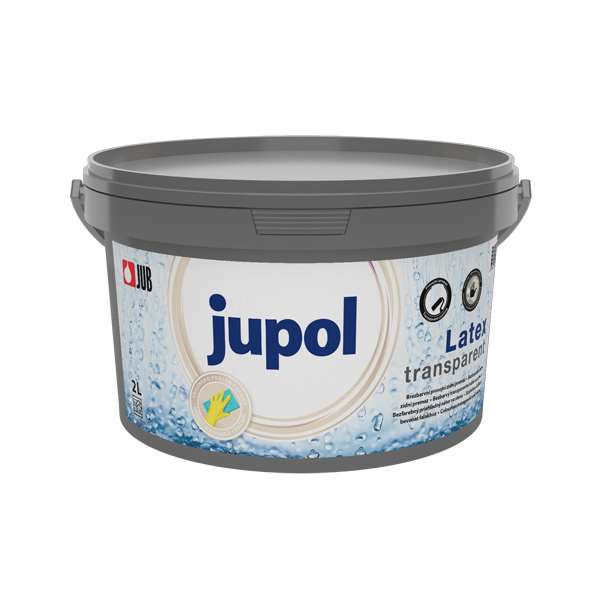 PRALNI PROSOJNI PREMAZ JUPOL LATEX TRANSPARENT, JUB