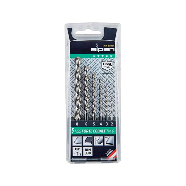 6-DELNI SET SVEDROV HSS COBALT FORTE TM 6, ALPEN