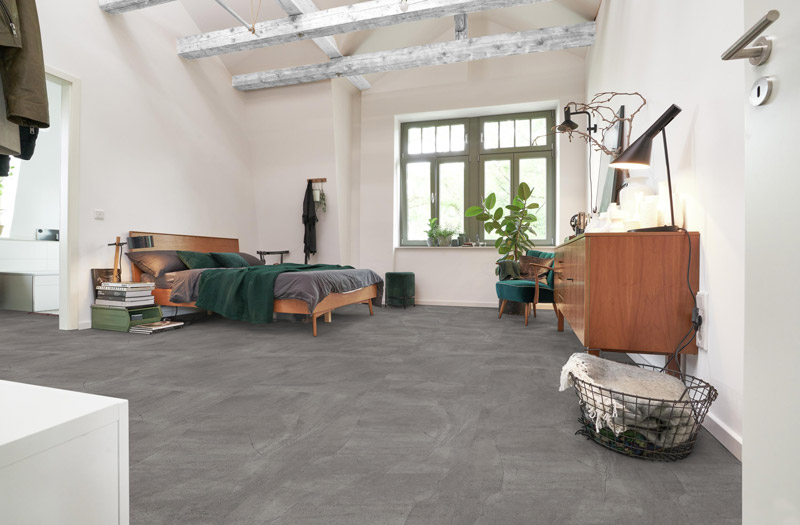VINILNA TALNA OBLOGA NA KLIK CONCRETE GREY, IMITACIJA KAMNA - slika 4