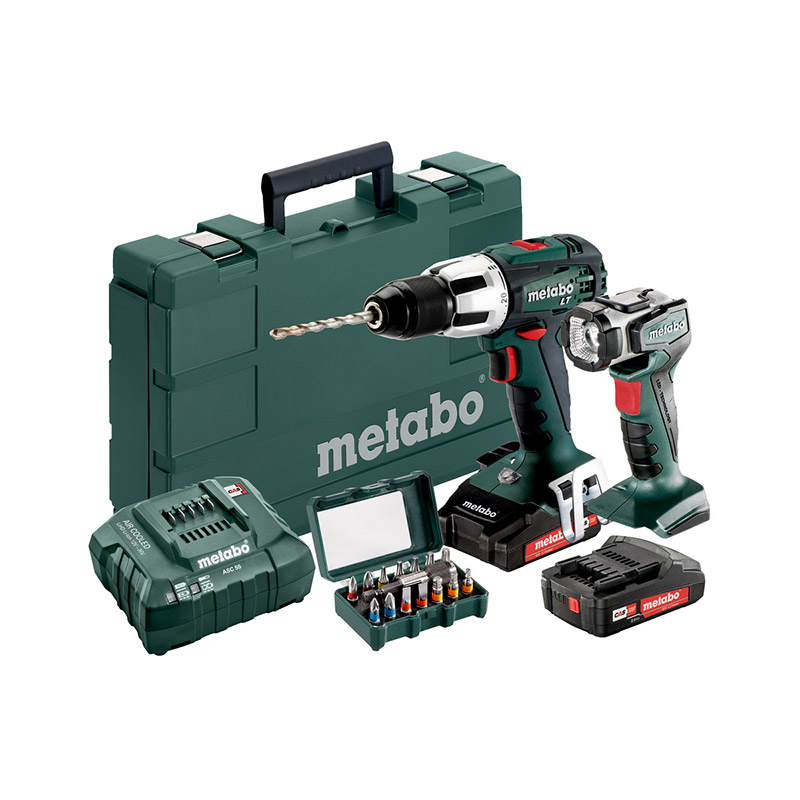 SET UDARNI VRTALNIK-VIJAČNIK SB 18 LT IN LED LUČ ULA 14.4-18 METABO