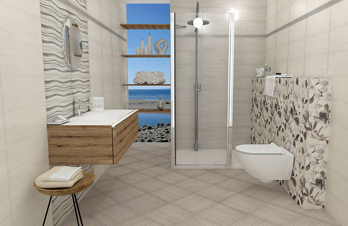 DEKOR STENSKA KERAMIČNA PLOŠČICA ADORE WHITE DC FLOWER B, GORENJE KERAMIKA - slika 2