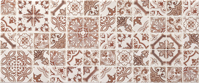 DEKOR STENSKA KERAMIČNA PLOŠČICA BLOSSOM BEIGE DC PATCHWORK, GORENJE KERAMIKA