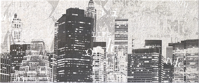 DEKOR STENSKA KERAMIČNA PLOŠČICA MADISON WHITE DC DETROIT, GORENJE KERAMIKA